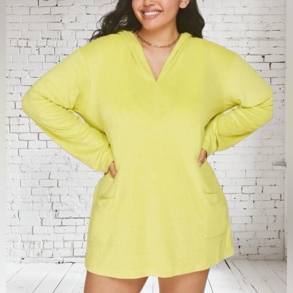 Andie “Honeysuckle” Hoodie Dress NWT Various Sizes Soft Stretch Loungewear - Picture 2 of 2